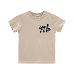 YEAH THE BOYS V2 SMALL PRINT TEE BEIGE